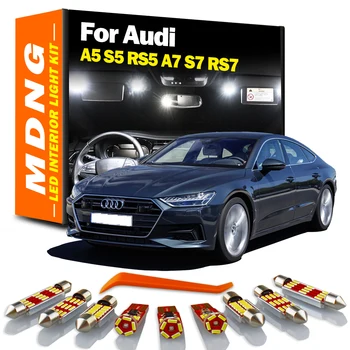  MDNG Canbus Fara Eroare Pentru Audi A5 S5 RS5 A7 S7 RS7 LED Interior Hartă Dom Portbagaj torpedou Lumina Kit Accesorii Auto, Becuri cu Led-uri