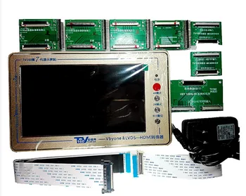  Transport gratuit TV160 a 7-a Generație Placa de baza Tester Instrument LCD Display 4K V de către o LVDS la HDMI Convertor+7 Adaptor de Bord