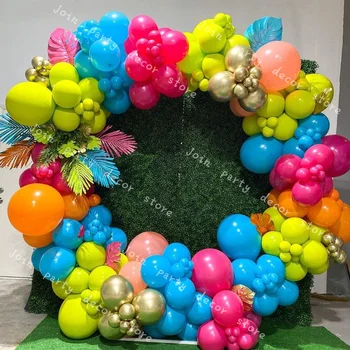  Global Roz Baloane Latex DIY Temă de Vacanță Ghirlanda Baloane Arcada Kit Nunta Birthyday Petrecere Copil de Dus de Fundal de Decor