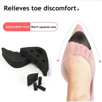  1Pair Femei cu Toc Jumătate de picior din Față a Introduce Degetul Plug Perna Ameliorarea Durerii Protector de Mare Pantofi Tep Fata de Umplere de Ajustare