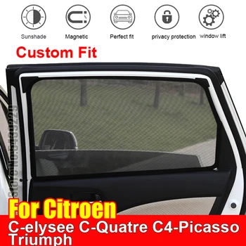  Pentru Citroen C-Elysee C-Quatre C4-Picasso Triumf Auto Parasolar Accessori Fereastra De Acoperire Parasolar Cortina Cu Ochiuri Umbra Orb Personalizate