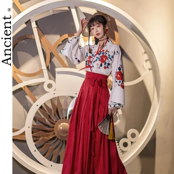  Cosplay Stil Chinezesc Dinastiei Tang Hanfu Fata Tradiție Națională Costume De Dans Îmbunătățit Asiatice Femeie Rochie Retro Trend Grace