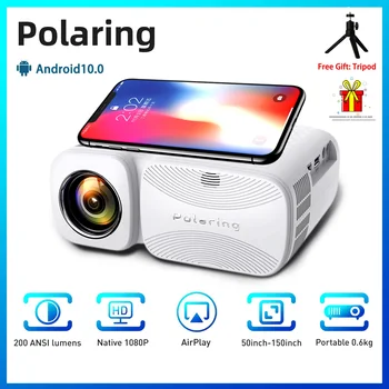  Polaring A1 A1Pro Nativ 1080P Proiector Digital Video Projetor 2.4&5G Wifi 4000-6000 Lumeni 200-250ANSI Cinema Joc Proyector