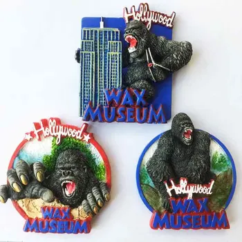  SUA Hollywood Muzeul de Ceara Magnet de Frigider Suveniruri Turistice King Kong Frigider Autocolante Magnetice Creative Decor Acasă