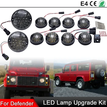  10buc Afumat dispersor Lampa de Ceață Spate Lumina de mers înapoi Complet Lampă cu LED-uri Kit de Upgrade Pentru Land Rover Defender 1990-2016