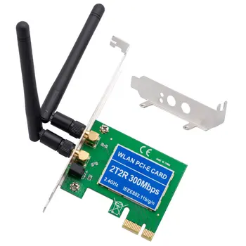  PCIe Wireless 300Mbps Interne PCIe placa WiFi PCI Express placa de Retea Pentru PC Desktop 2.4 GHz Dual Antena 2T2R PCI-e placa WLAN