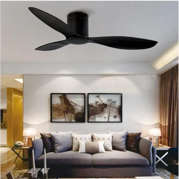  De mari Dimensiuni Ventilator de Tavan, fără Lumini cu Control de la Distanță 52inch de Culoare Alb/Negru Stil American decor ventilator Ventilator de Tavan
