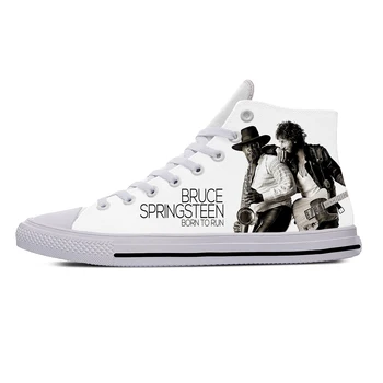  Născut Pentru a Rula High Top Adidași Bruce Springsteen Barbati Femei Adolescent Pantofi Casual Panza Rularea Pantofi de Imprimare 3D pantof Ușor
