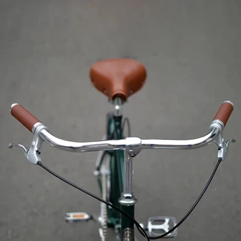  Bicicleta Vintage Înghiți în formă de Ghidon Aluminiu Aliaj Retro 20 Inch Navetiști Biciclete 560mm 25,4 mm Culoare Argintie