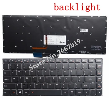  Engleză Tastatură cu iluminare din spate pentru Lenovo Yoga 700-14ISK(80QD) Yoga 3-14 70(80JH/80KQ) NE