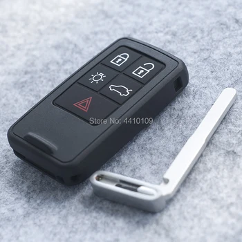  Smart Key Remote Shell Înlocuitor Pentru Volvo XC60 S60 S60L V40 V60 S80 XC70 4+1 Butoane Smart Cheie de Masina de Caz Acoperă Cu Logo-ul