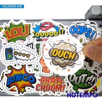  50pcs Mix de benzi Desenate Cuvinte Stil Pop Art de Telefon Laptop Masina Autocolante pentru Album Chitara Bicicleta, Skateboard Motocicleta Autocolant Impermeabil