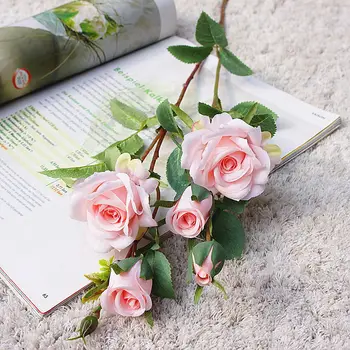 Coreea de vis rose ramură de matase flori artificiale nunta ziua Îndrăgostiților flores