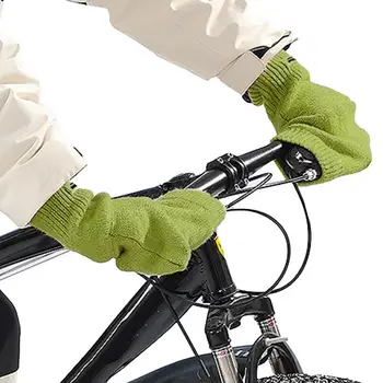  Ghidon bicicleta Manusi Pentru Iarna MTB Biciclete Rutier Mănuși de Ciclism Mâner Bar Mufe Mănuși cu un deget de Tricotat Mâner Ciclism Accesorii