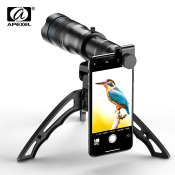  APEXEL 36 x Telephoto Zoom Lens HD Opțional Monocular Selfie Trepied pentru IPhone și Alte Smartphone-uri de Călătorie de Vânătoare, Drumeții Sport