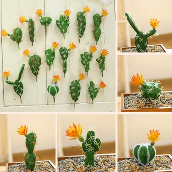  Plastic Artificial Suculente Cactusi opuntia Plantă de Ghiveci nu Oala Eco-Friendly Simulare Home Office Desktop pentru Decor