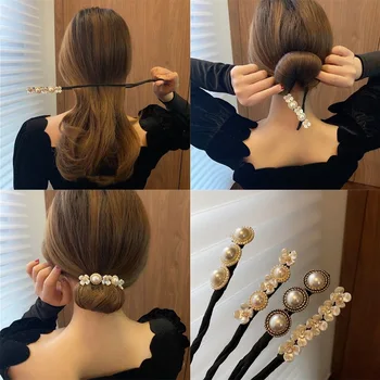  Lady Pearl Shell Flori Ac De Par Pliabil Coarda Păr De Nunta Banchet Petrecere Hairband Fix Coada De Cal De Păr Accesorii Femei, Bijuterii