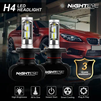  NIGHTEYE H4 Blub Super-Luminos 50W 8000LM H7 H8 H9 H11 H1 9005 9006 Auto Faruri LED Becuri 12V 6500K Lumina de Ceață Accesorii Auto
