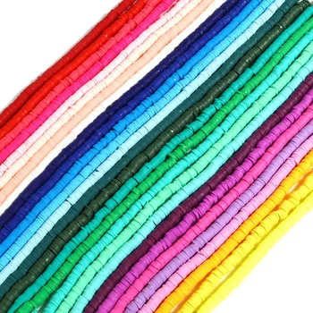  5Strands (Aprox 350PCs/Strand) Multicolor Lut Polimeric Katsuki Margele Rotunde Liber Distanțier Margele DIY Face Bratari Bijuterii,6mm