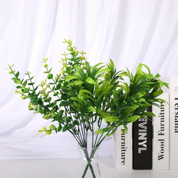  1 Buc Plante Artificiale Nunta Decoratiuni de Craciun pentru Casa Interior Ecologizare Ghivece cu Plante Destul de Bonsai Nou An Cutie de Bomboane