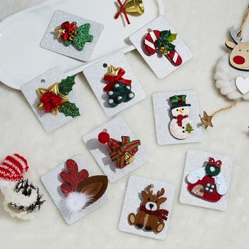  De Crăciun, Om De Zăpadă Moș Crăciun Copac Clopote Broșă Pin Xmas Cadouri Accesorii Bijuterii Pentru Femei Îmbrăcăminte De Iarnă Haina Capac Broșe