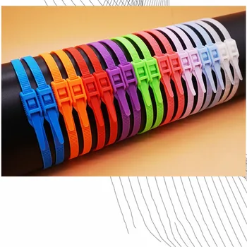  Xingo 14 Inch Dublu de Blocare Grele Netede Unic de Blocare a Capului de Design Nailon Cablu Legături de Moale 100Pack