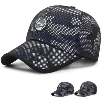  Noi Vara Subțire Respirabil Cu Uscare Rapidă Bărbați Femei Pălărie De Soare De Pescuit, Alpinism, Rularea De Călătorie În Aer Liber Sport Camou Șapcă De Baseball A176
