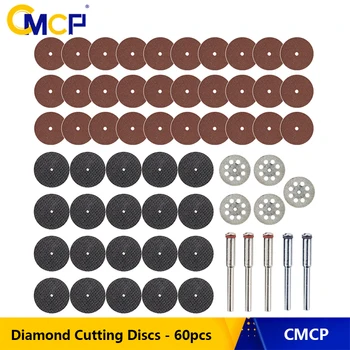  CMCP 60pcs Diamant Discuri de Tăiere Disc de Tăiere Metal pentru Polizor Dremel Instrument Rotativ Circulare de Ferăstrău Abrazive Discuri de Tăiere