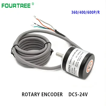  Rotativă Encoder Rotativ Incremental 360 P/R 400P/R 600P/R AB Faza Eencoder 6mm Ax + Cuplare DC 5V -24V